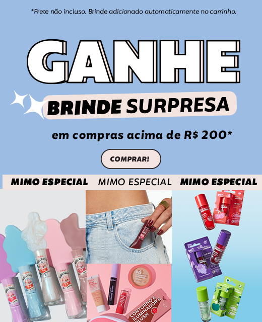 Compras acima 200 reais ganhe mimo - 04.10 - 31.10